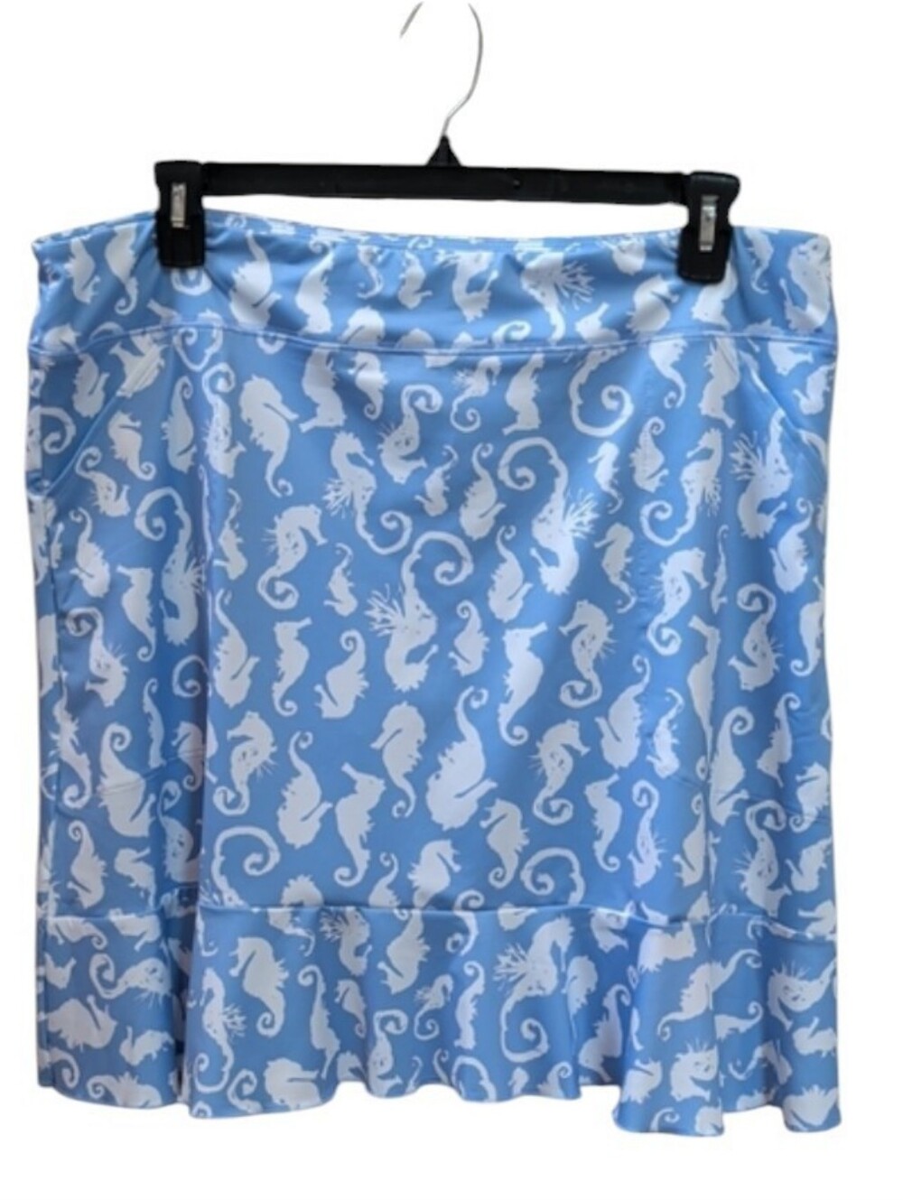 Ana Clare Active,Lapis Blue Seahorse Pattern Skort. XXL